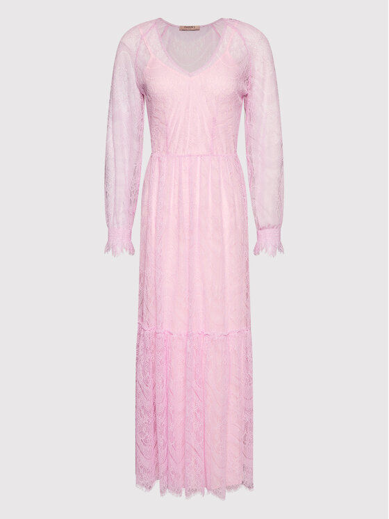 TWINSET TWINSET Večernja haljina 221TP2140 Ružičasta Straight Fit