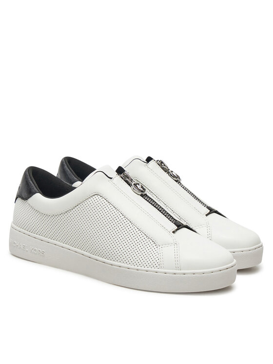 MICHAEL Michael Kors MICHAEL Michael Kors Snīkeri Keaton Zip Slip On 43R5KEFP1L Balts
