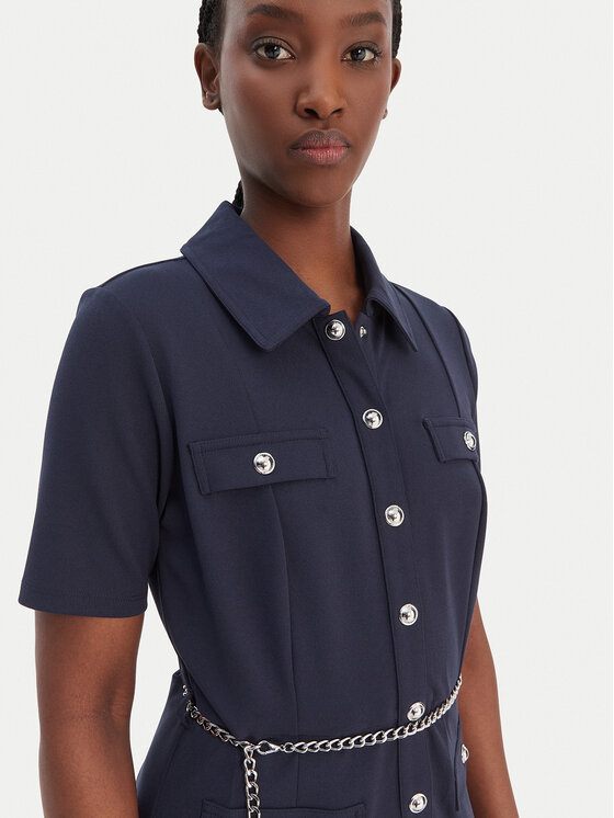 MICHAEL Michael Kors MICHAEL Michael Kors Sukienka koszulowa MR683BX667 Granatowy Regular Fit