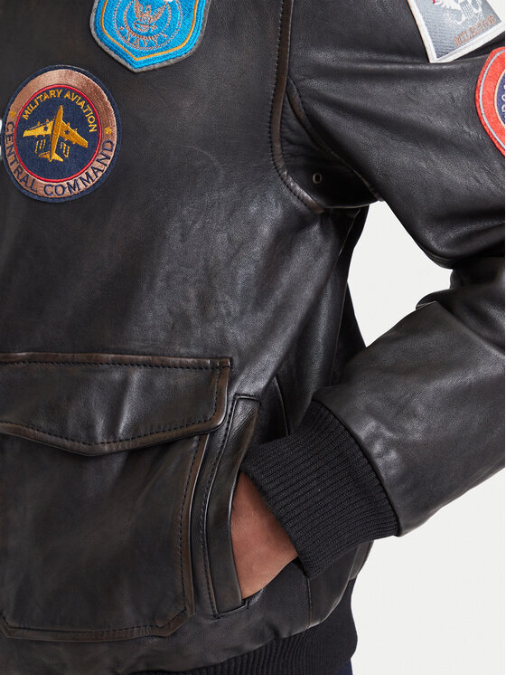 Milestone Milestone Lederjacke 631070 60400 Schwarz Regular Fit