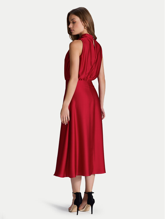 Swing Swing Kokteilinė suknelė 5AI13700 Raudona Regular Fit