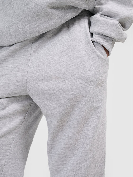 4F 4F Spodnie dresowe BASIC+ Szary Oversize