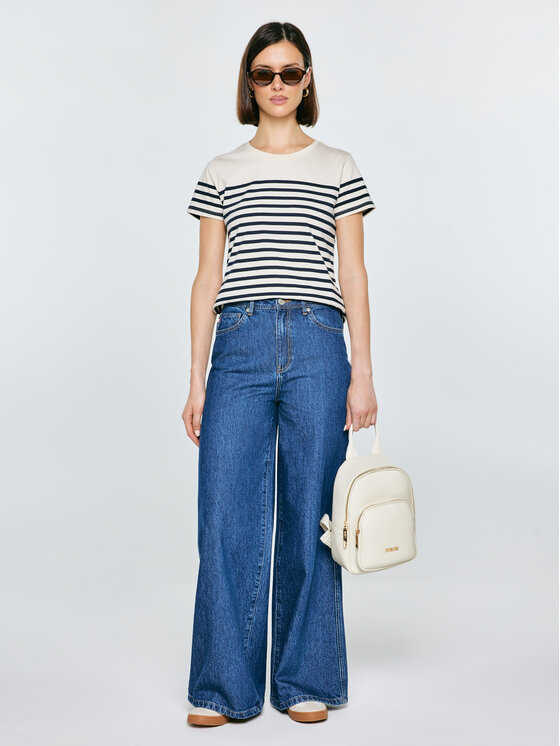 BIG STAR BIG STAR T-Shirt NORISA Granatowy Basic Fit
