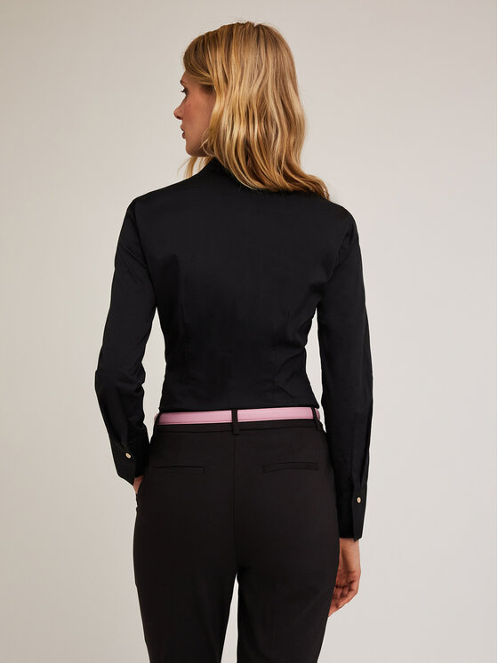 Motivi Motivi Camicia 5326Q800737N033 Nero Regular Fit