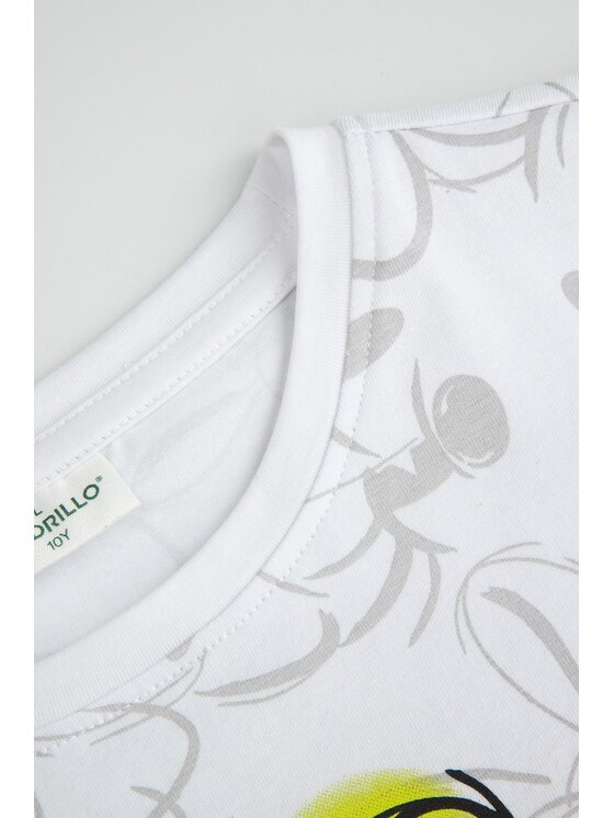 Coccodrillo Coccodrillo Tričko WC5143212LGD-001 Biela Regular Fit