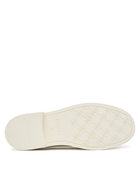 Guess Guess Loafersy FLPSHU LEA14 Écru