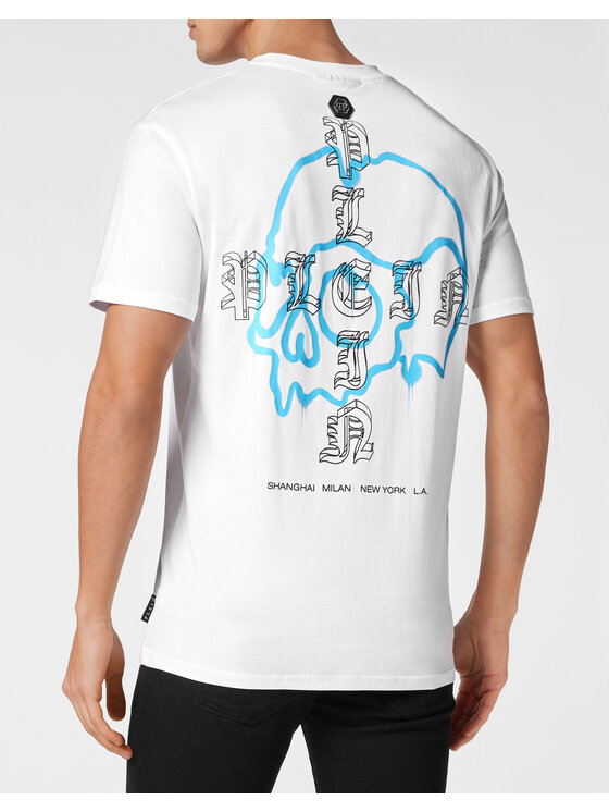 PHILIPP PLEIN PHILIPP PLEIN T-Shirt 9939 Biały Regular Fit