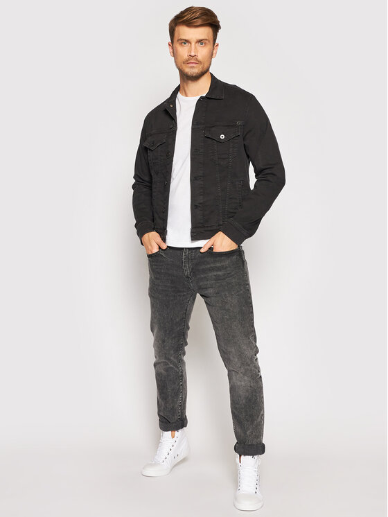 Pepe Jeans Kurtka jeansowa GYMDIGO Pinner PM400908 Czarny Regular Fit
