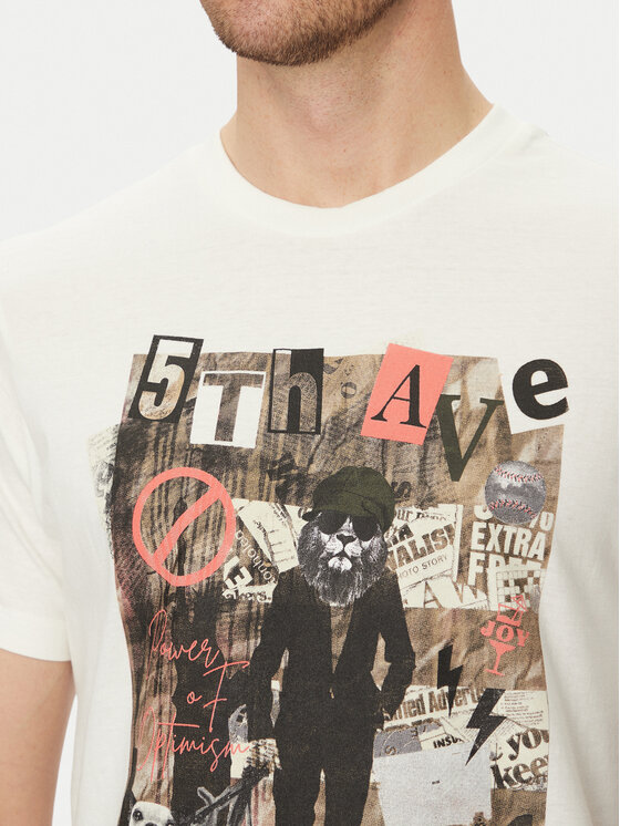 Blend Blend T-Shirt 20717965 Biały Regular Fit