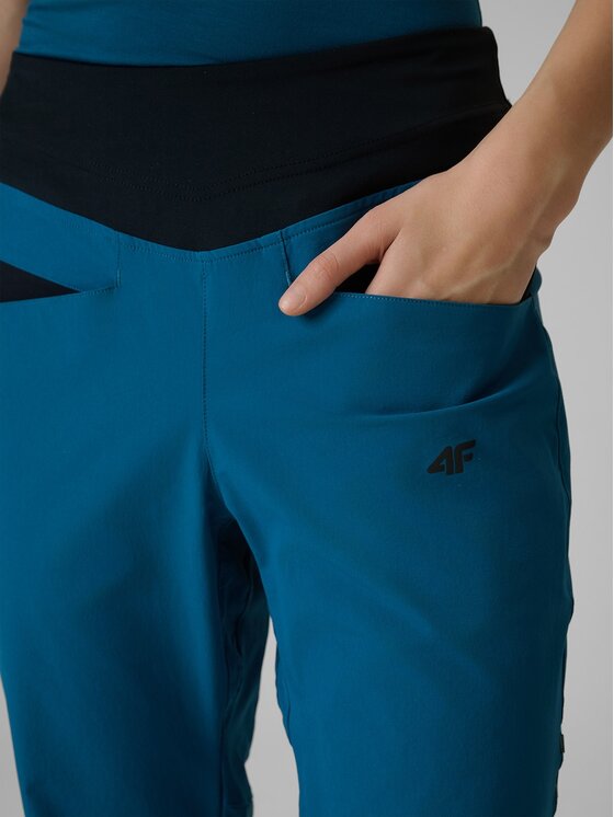 4F 4F Spodnie outdoor 4FRSS26TFTRF1464-46S Zielony Regular Fit