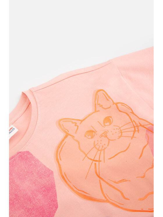 Coccodrillo Coccodrillo T-Shirt ZC3143102PUK-033 Różowy Regular Fit