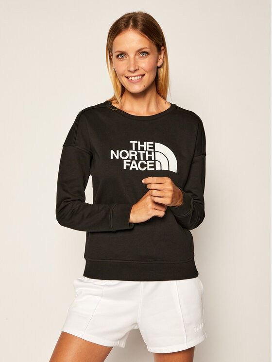 The North Face Džemperis ar kapuci Drew Peak Crew NF0A3S4G Melns Regular Fit