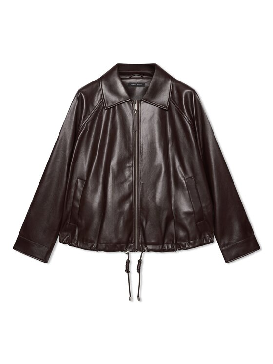 Fiorella Rubino Fiorella Rubino Giacca in similpelle R300L000344N022 Marrone Regular Fit