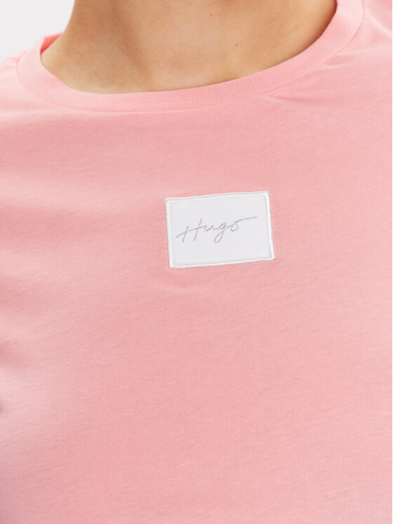 HUGO Hugo T-Shirt 50479489 Różowy Slim Fit