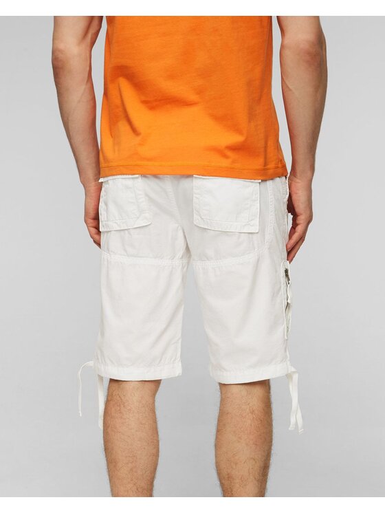Aeronautica Militare Aeronautica Militare Bermuda Bermuda Anti-G in gabardina Bianco Regular Fit