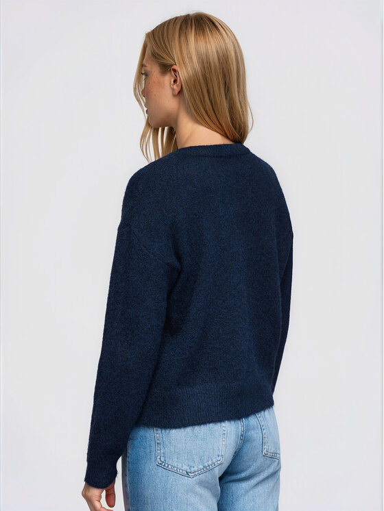 Ombre Ombre Kardigan OW-SW-E0064 Tmavomodrá Relaxed Fit