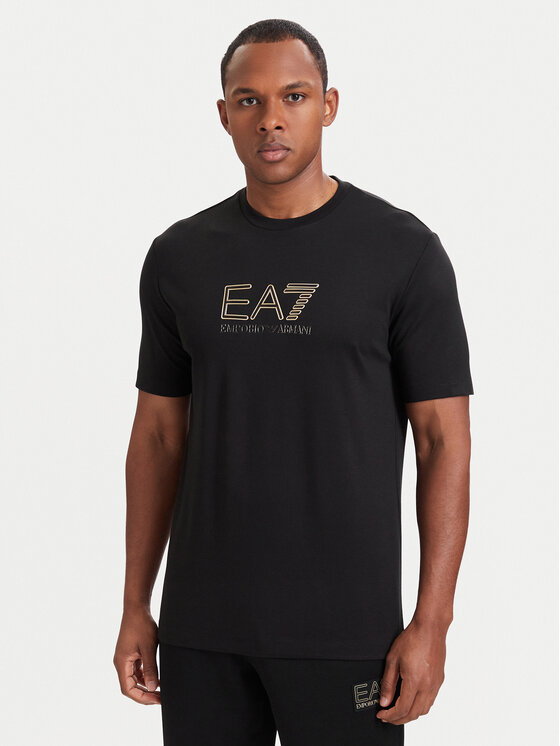 EA7 Emporio Armani EA7 Emporio Armani Póló 7M002239 AF13739 UC001 Fekete Regular Fit