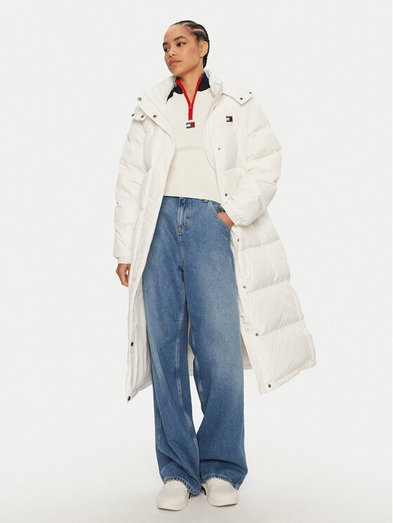 Tommy Jeans Tommy Jeans Vatovaná bunda Alaska DW0DW18860 Bílá Regular Fit