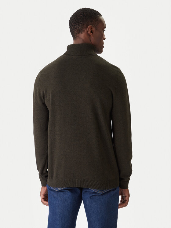 Jack & Jones Jack & Jones Krekls ar augstu apkakli Basic 12258051 Zaļš Regular Fit