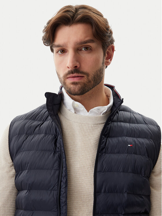 Tommy Hilfiger Tommy Hilfiger Kamizelka Core Packable MW0MW39989 Granatowy Regular Fit