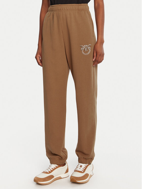 PINKO PINKO Melegítő alsó Plumcake 104790 A2RO Barna Regular Fit