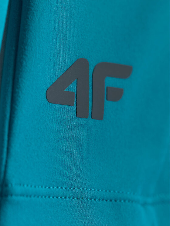 4F 4F Bluza LUMINOUS FLIGHT Turkusowy Slim Fit