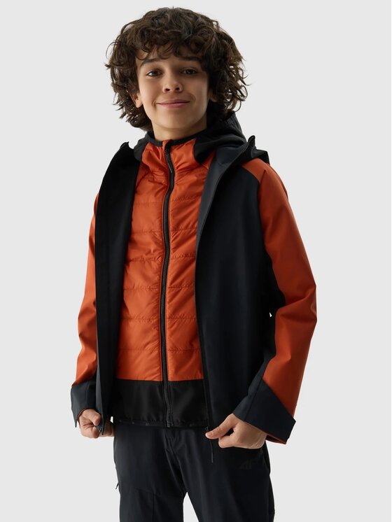 4F 4F Vatovaná bunda 4FJWSS24TTJAM409-61S Červená Regular Fit