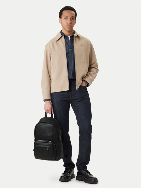 Calvin Klein Calvin Klein Σακίδιο Emblem Aop Emboss Round Backpack LV04D3398G Μαύρο