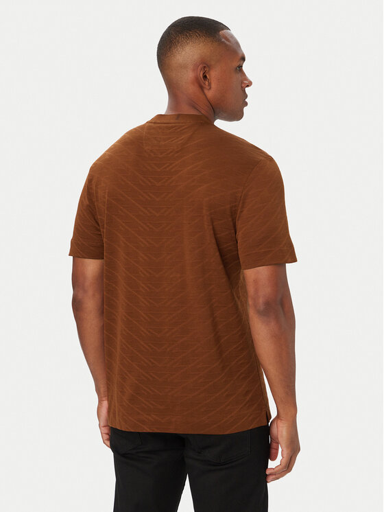 BOSS BOSS T-Shirt C-Thompson 180_AM 50565175 Brązowy Regular Fit