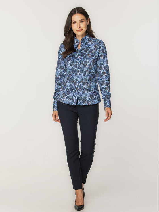 Willsoor Willsoor Koszula 61368 Niebieski Regular Fit
