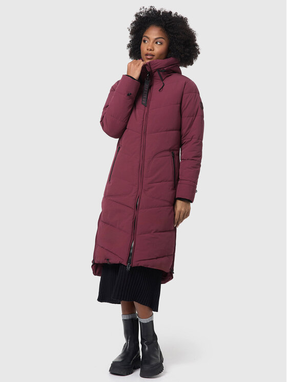 Marikoo Marikoo Kurtka zimowa Benikoo Bordowy Regular Fit
