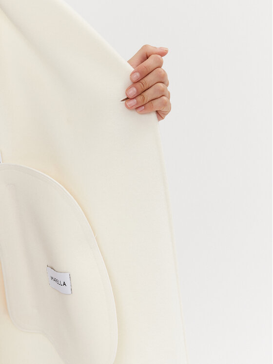 Marella Marella Cappotto di lana Nandina 2330160838200 Écru Regular Fit
