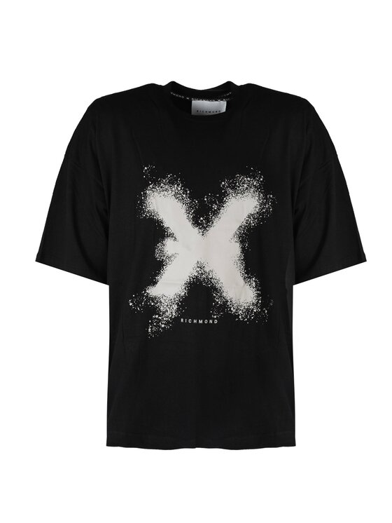 John Richmond John Richmond T-Shirt UMA24246TS Černá Regular Fit