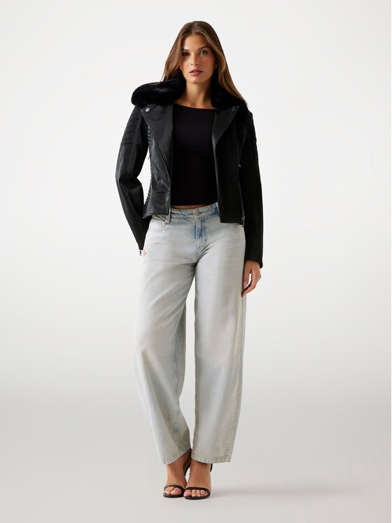 Guess Guess Μπουφάν μεταβατικό 178811 Μαύρο Classic Fit