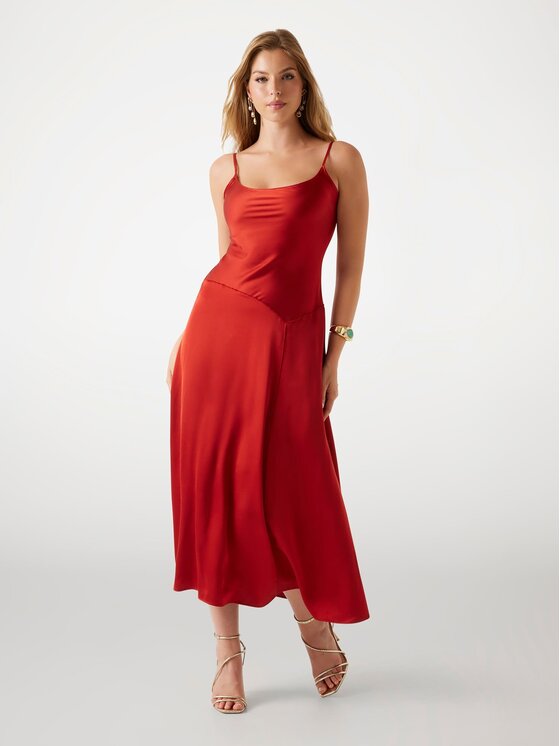 Guess Guess Každodenní šaty 177729 Červená Classic Fit