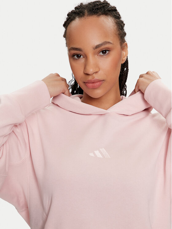 adidas Sweatshirt ALL SZN French Terry IY6812 Rosa Loose Fit Modivo