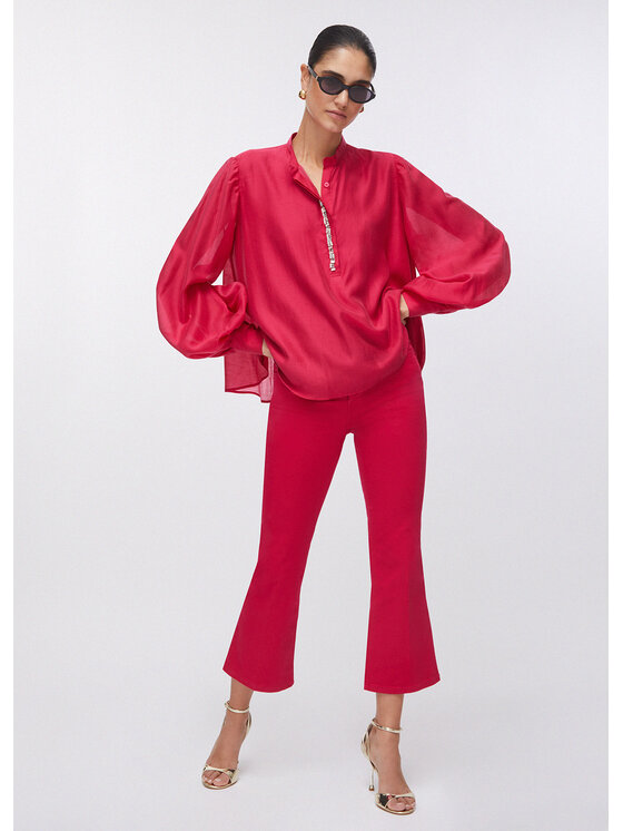 Liu Jo Liu Jo Bluzka WA6379T435A91955 Czerwony Regular Fit