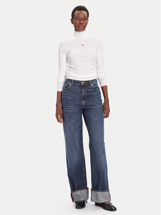 Calvin Klein Jeans Calvin Klein Jeans Гольф LV047D203G Білий Slim Fit