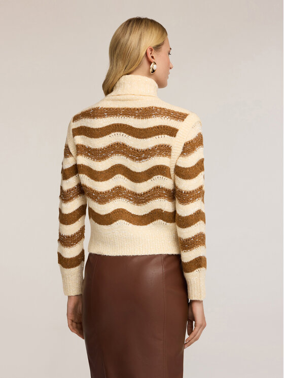 Motivi Motivi Cardigan M020W003693N0S1 Marrone Regular Fit