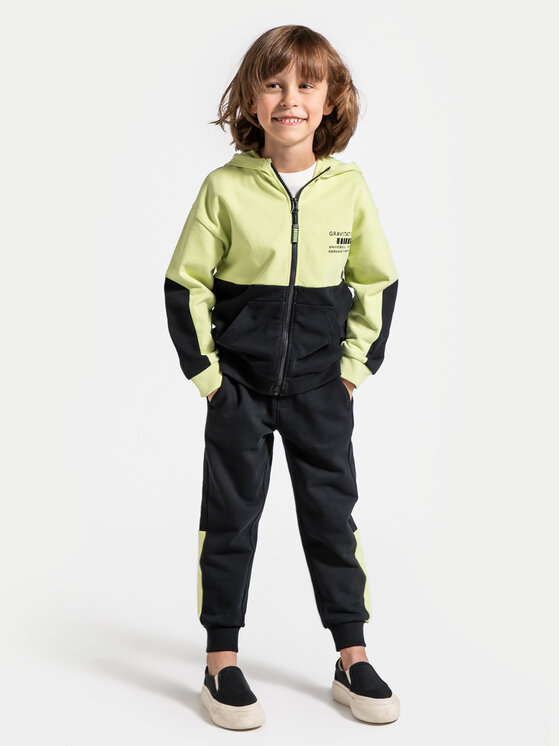 Coccodrillo Coccodrillo Долнище анцуг ZC4120103WBK Черен Regular Fit