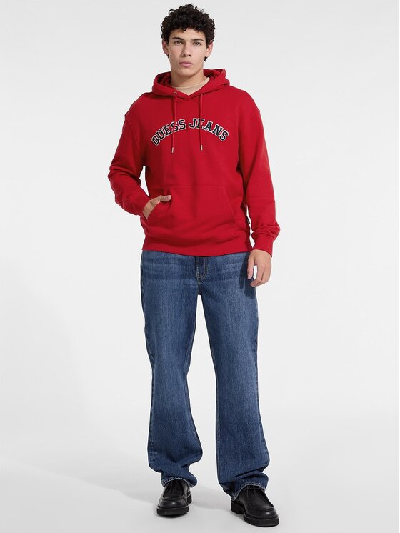 Guess Jeans Guess Jeans Bluza 170247 Czerwony Classic Fit