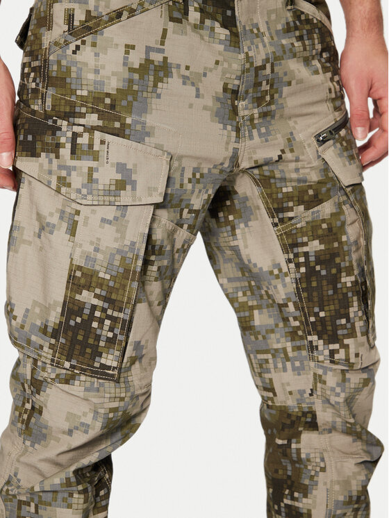 G-Star Raw G-Star Raw Hlače iz tkanine Rovic 3D D02190 G787 Khaki Tapered Fit