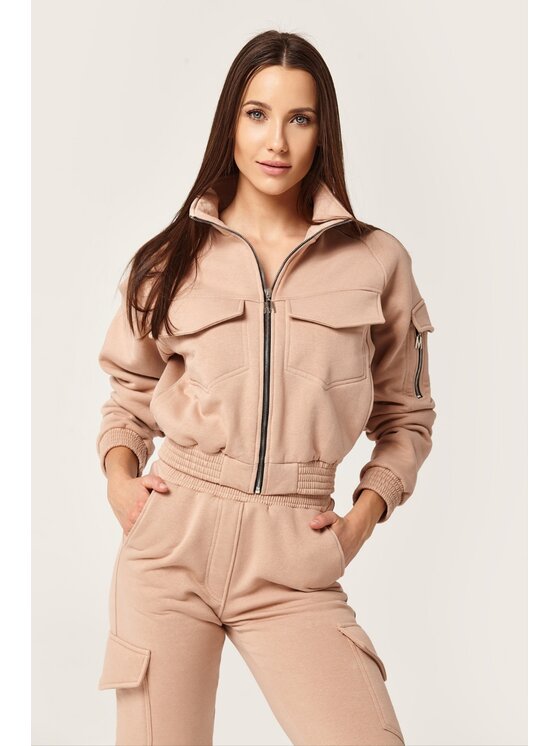 MANDRAGORA MANDRAGORA Felpa Cargo Beige Regular Fit