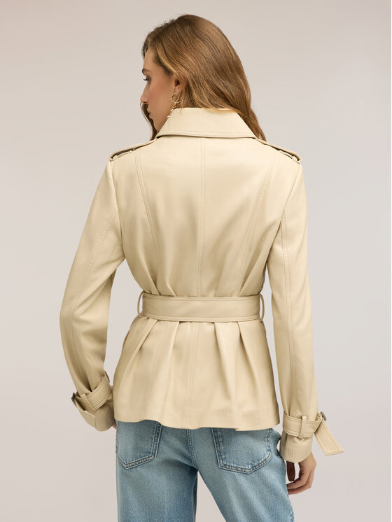 Motivi Motivi Giacca in similpelle R324Q001155N002 Crema Regular Fit