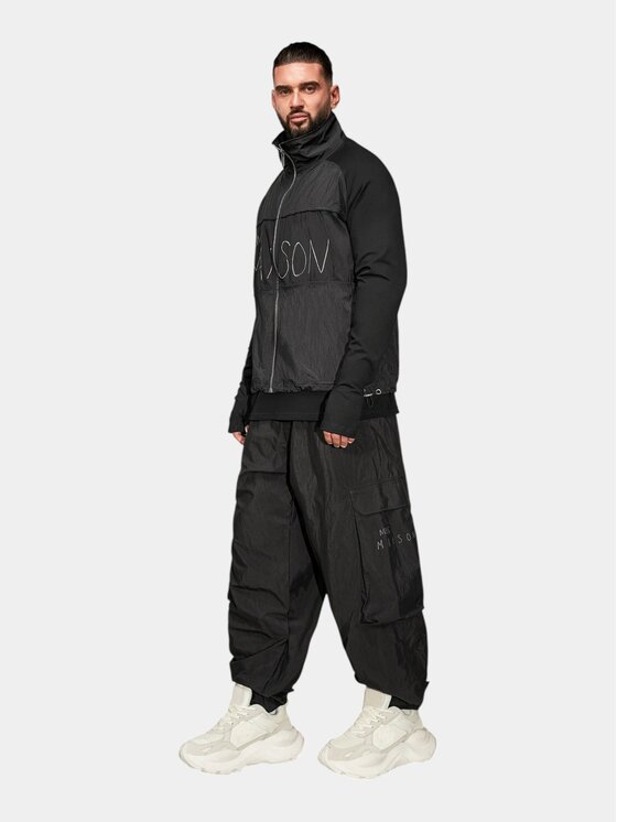MADE BY SOCIETY MADE BY SOCIETY Kurtka anorak GHOST - H17745 Czarny Basic Fit