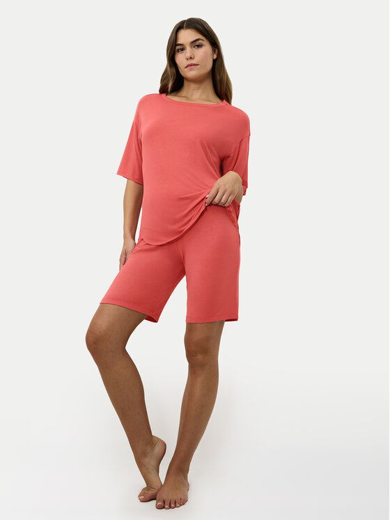 Triumph Triumph Pyžamo Timeless Sensuality 10222627 Koralová Relaxed Fit