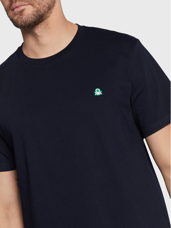 United Colors Of Benetton United Colors Of Benetton Tričko 3MI5J1AF7 Tmavomodrá Regular Fit