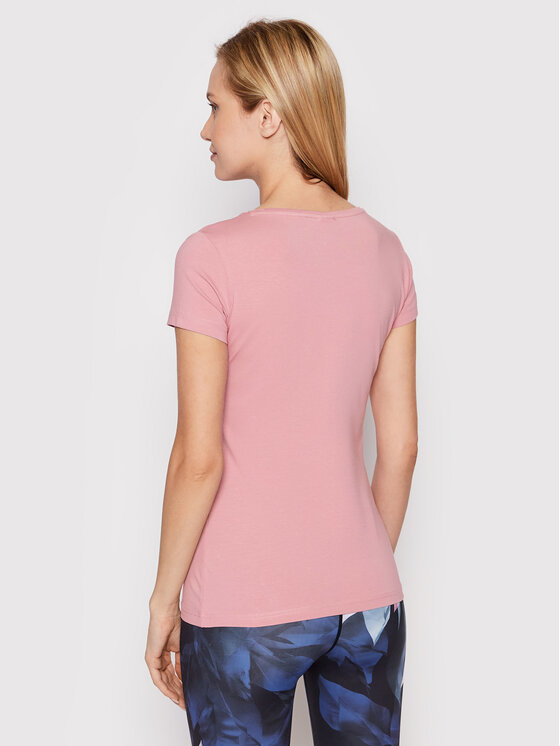 4F 4F T-Shirt H4L22-TSD350 Różowy Regular Fit