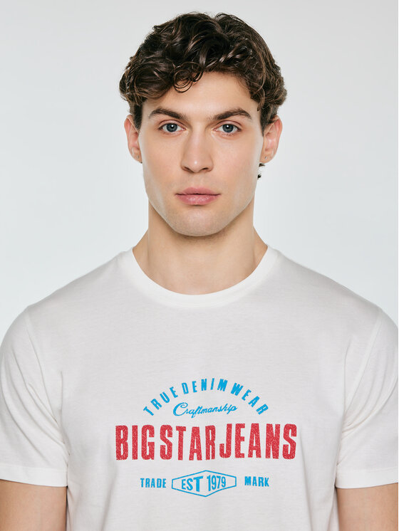 BIG STAR BIG STAR T-Shirt SERS Biały Basic Fit