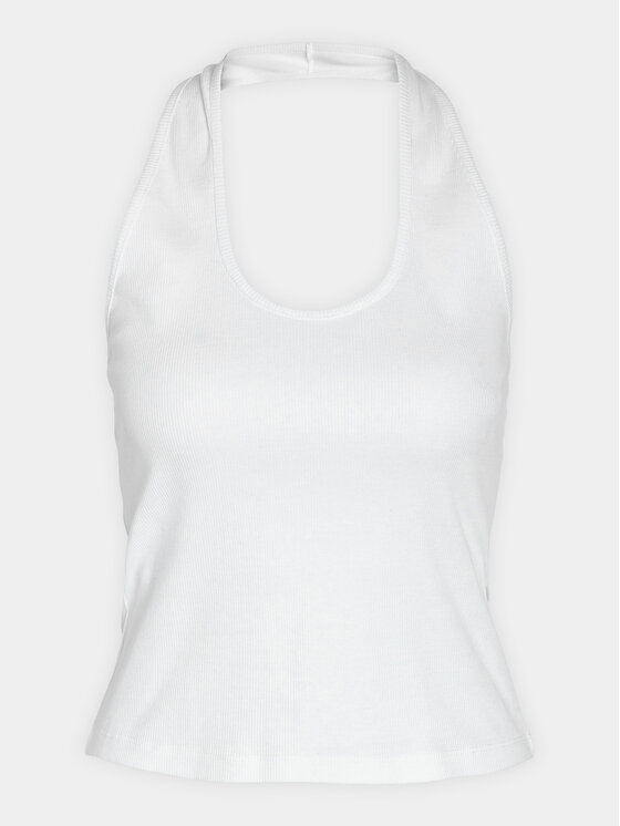 Noisy May Noisy May Top Maya 27029026 Biały Slim Fit